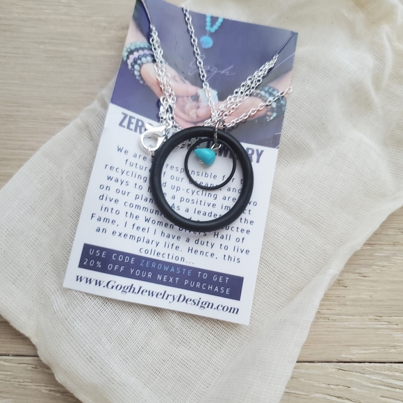 Gogh Jewelry Zero Waste SCUBA part necklace - Picture 2 of 4